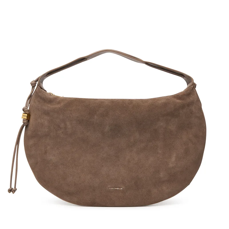 Τσάντα Coccinelle VCB Coccinellethess Suede Bim E1 VCB 13 01 01 Σκούρο μπεζ