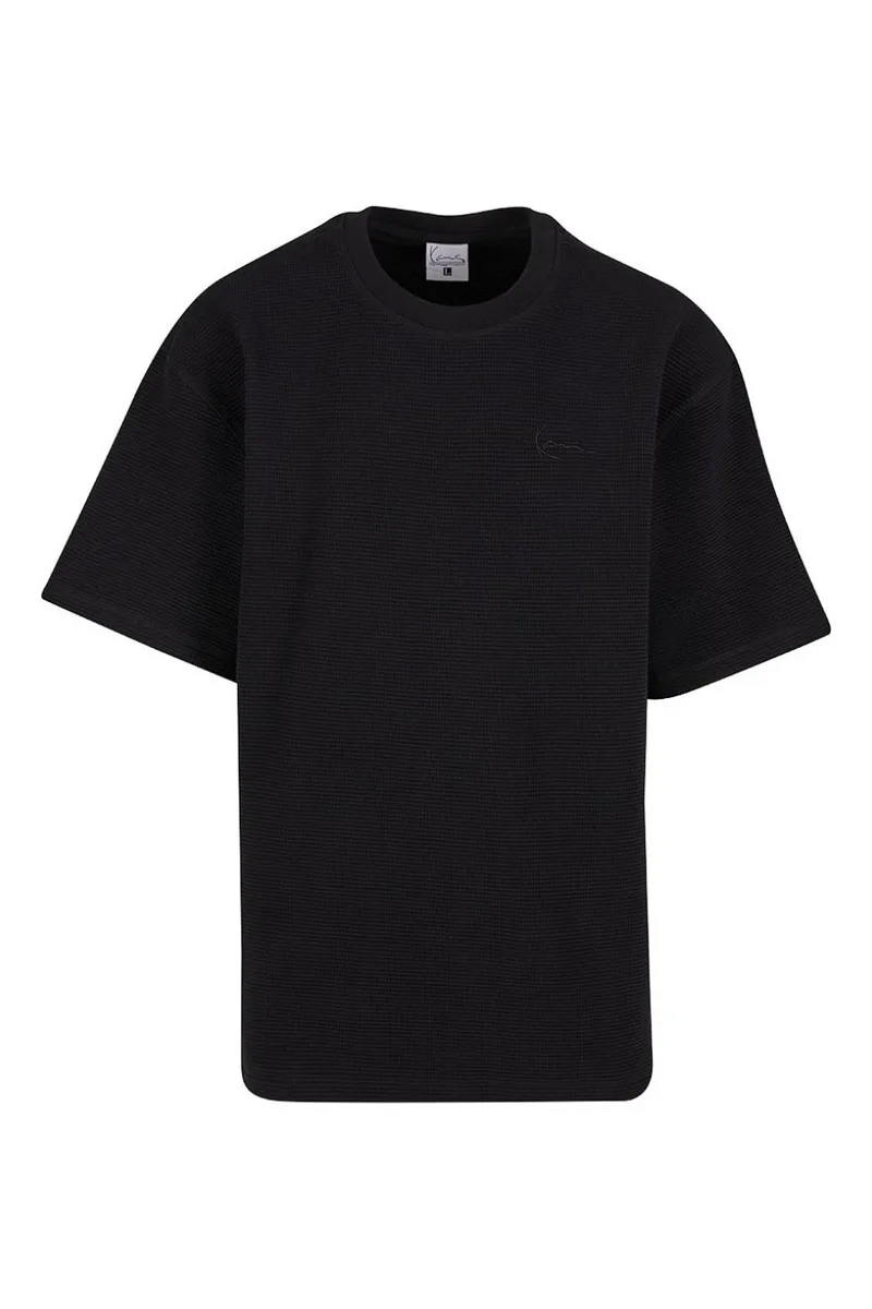 Karl Kani Signature Waffle Ανδρικό T-Shirt - Μαύρο-KM261-019-BLACK