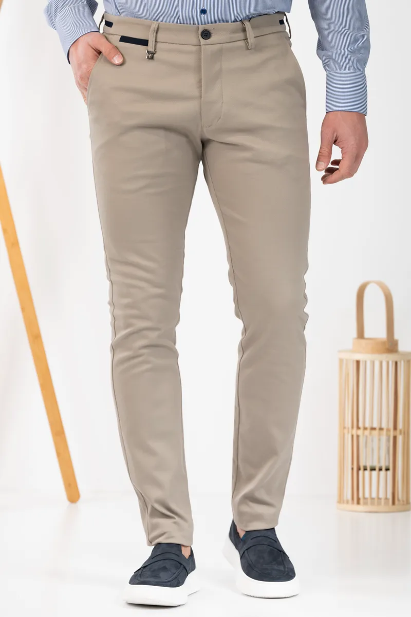 Vittorio Ανδρικό Παντελόνι Chinos 500-24-COMO Fanco
