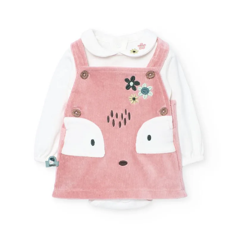 Σετ μπεμπέ φόρεμα κορίτσι Boboli-142018-3919-Pink