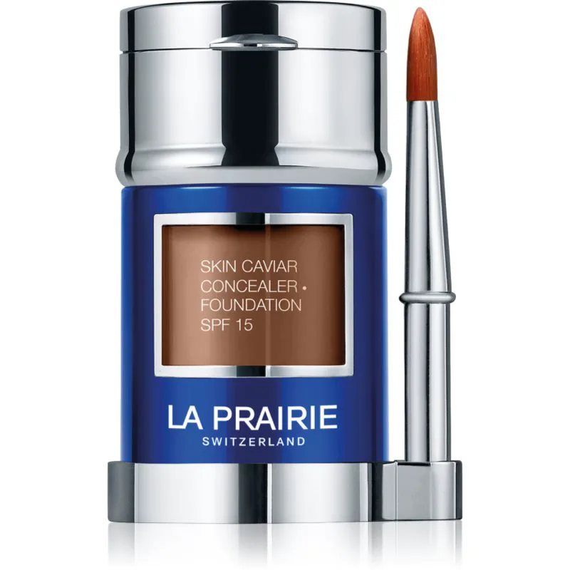 La Prairie Skin Caviar Concealer Foundation μεικ απ και διορθωτής SPF 15 απόχρωση NW-60 Warm Cinnamon 30 ml