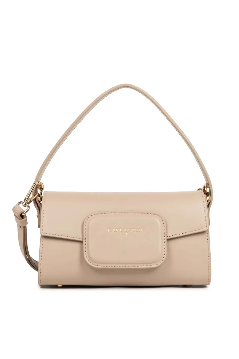 Lancaster γυναικεία δερμάτινη τσάντα crossbody "Paris Pad Mini" - 480-083 Μπεζ