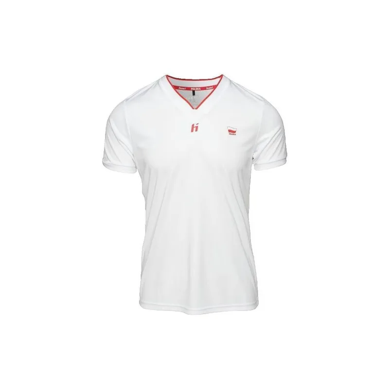 T-shirts & Polos Huari T-shirt à col V blanc sport