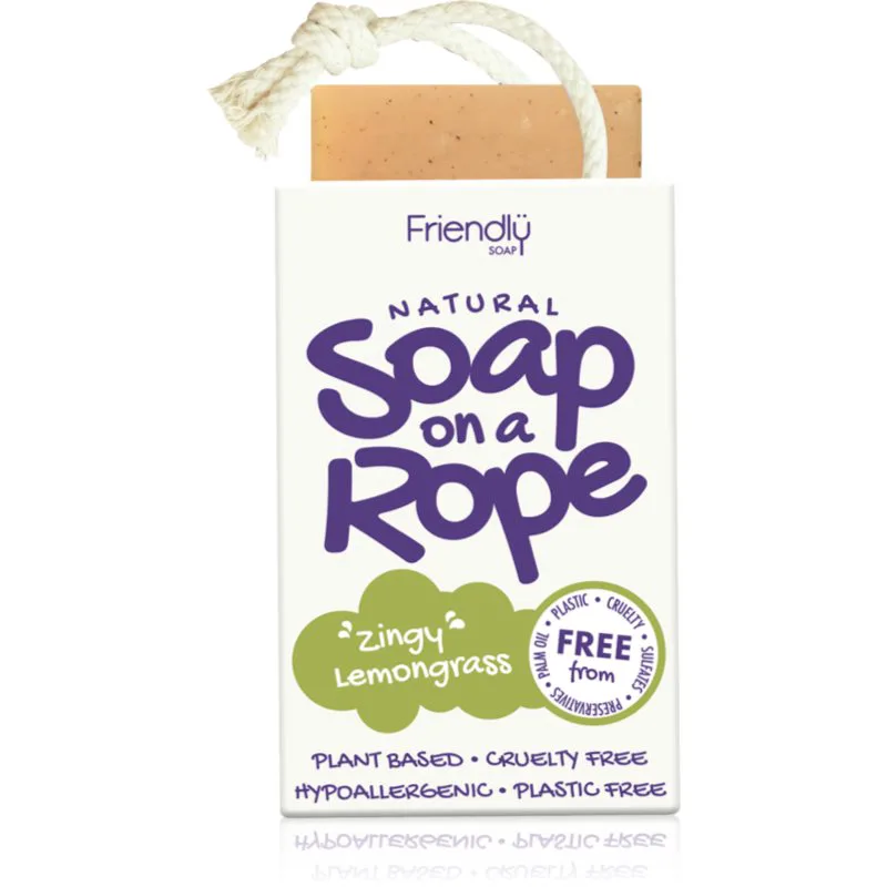 Friendly Soap Soap on a Rope Lemongrass φυσικό σαπούνι σε κορδόνι 95 γρ