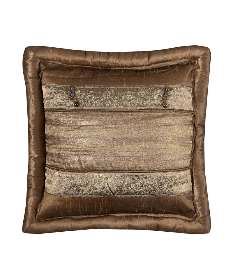 Μαξιλαροθήκη Διακόσμησης Silk Fashion Δάκρυ Λαδί 45x45