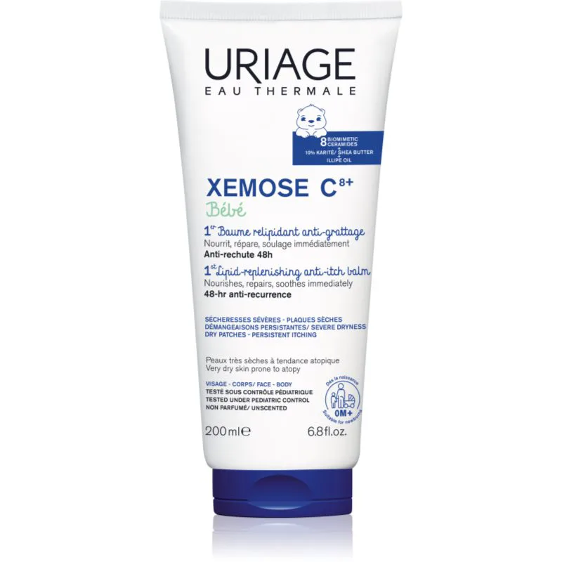 Uriage Xemose C8+ Bébé καταπραϋντικό βάλσαμο για ξηρό και ατοπικό δέρμα για παιδιά από τη γέννηση 200 ml