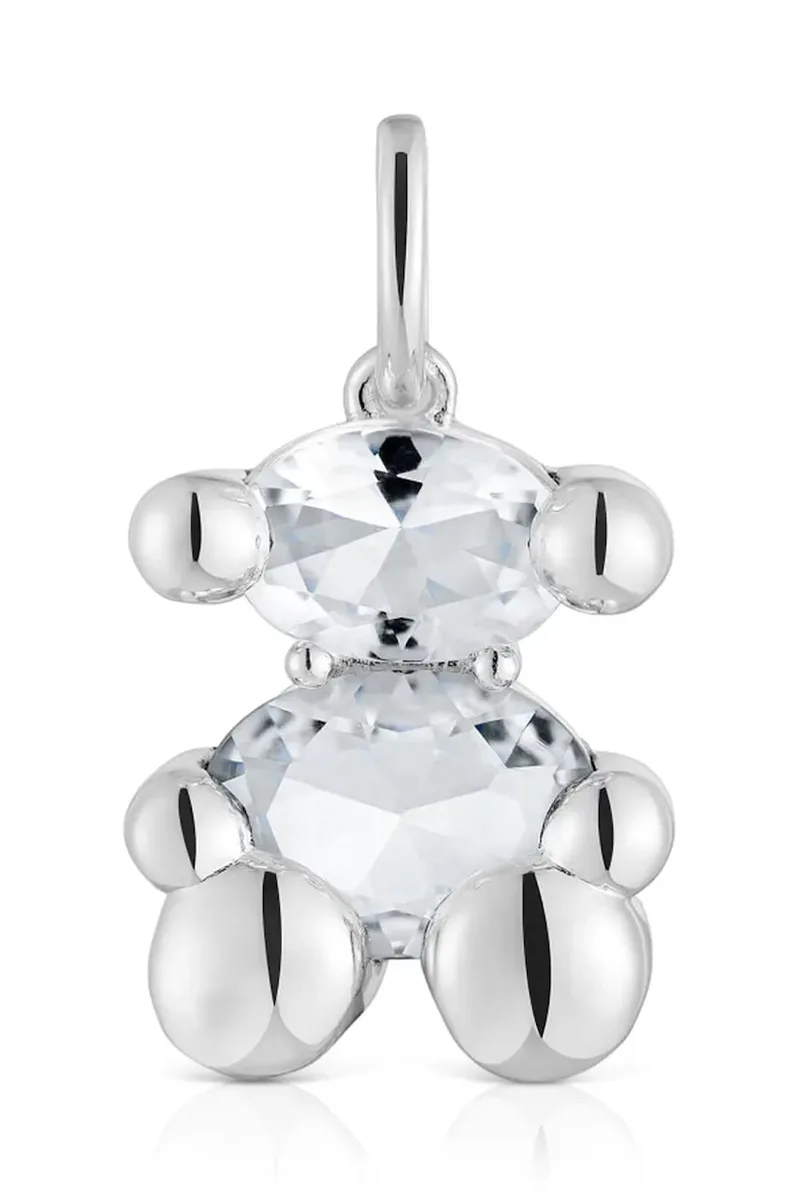 Ασημένιο μενταγιόν Tous Bold Bear Gem