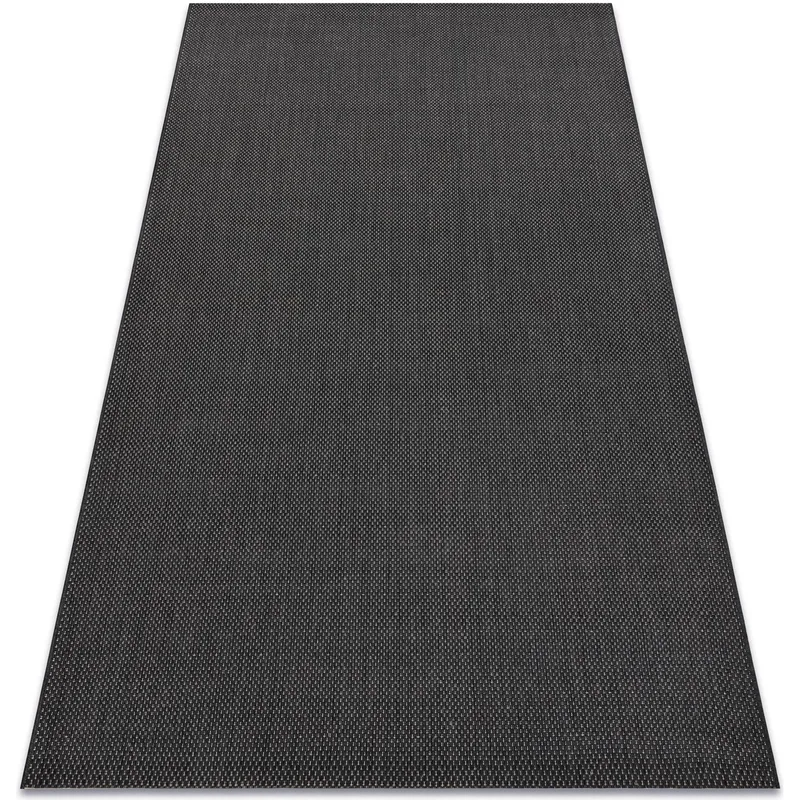 Χαλιά Rugsx Χαλί FLAT 48663/090 σιζάλ - μαύρο α 160x230 cm