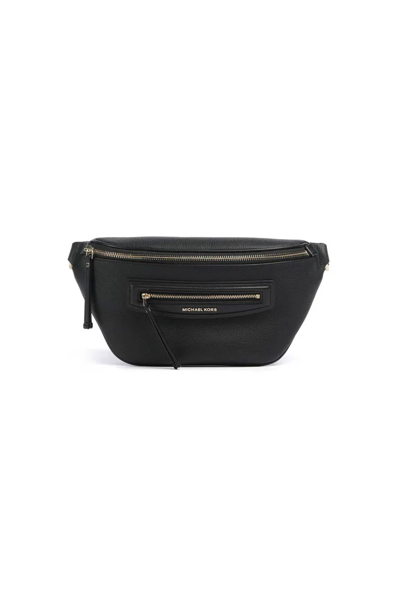 Michael Kors γυναικεία δερμάτινη τσάντα μέσης/crossbody "Jet Set Travel Medium" - 30S6GTVM2L Μαύρο