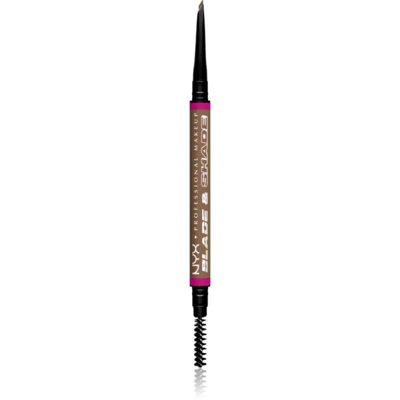 NYX Professional Makeup Blade & Shade μολύβι για τα φρύδια με βούρτσα απόχρωση 04 Taupe γρ