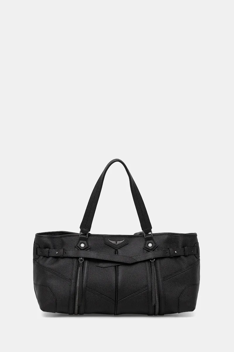 Δερμάτινη τσάντα ZADIG&VOLTAIRE SUNNY SHOPPER GRAINED LEATHER