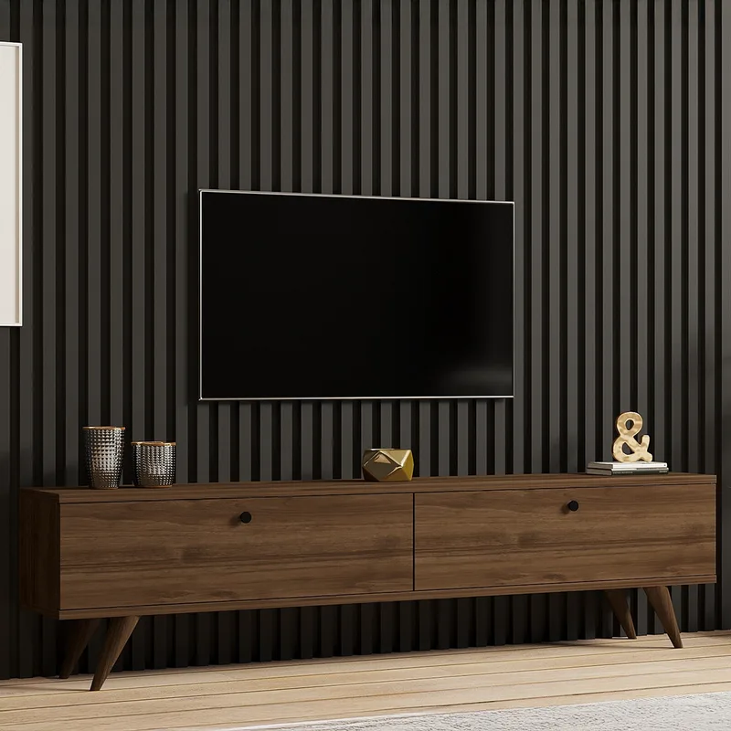 Βάση Τηλεόρασης Paris - Walnut 835Puq4533 (160x40x25)