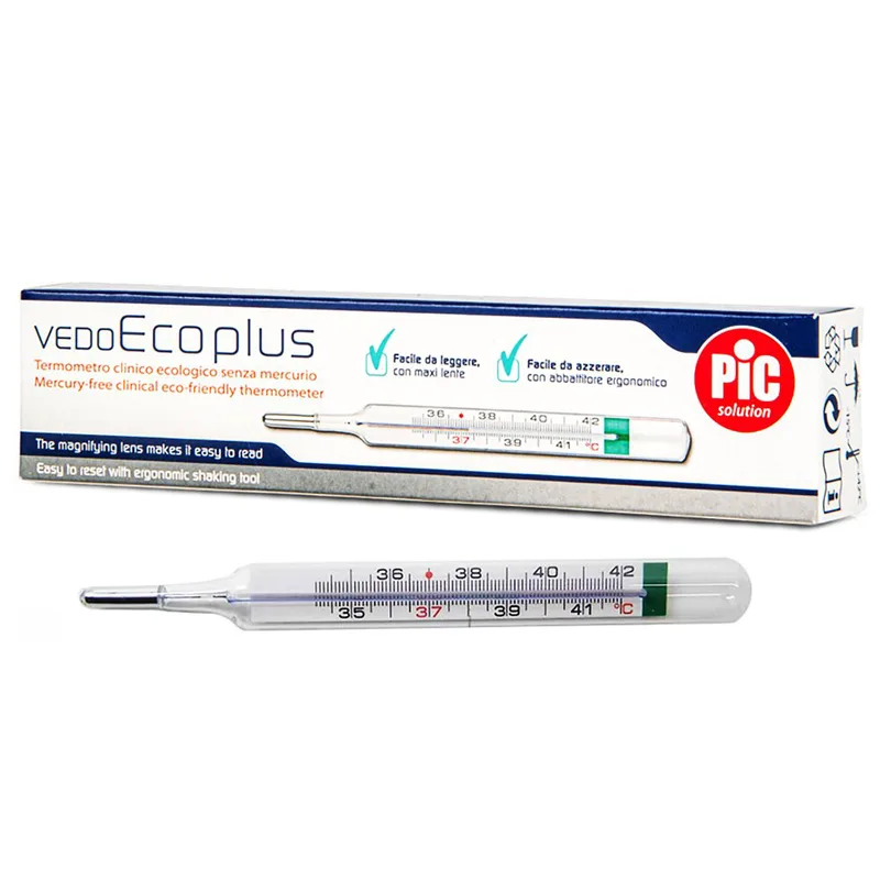 Pic Vedo Eco Plus Eco-Friendly Thermometer Κλινικό Οικολογικό Θερμόμετρο, Χωρίς Υδράργυρο 1 Τεμάχιο