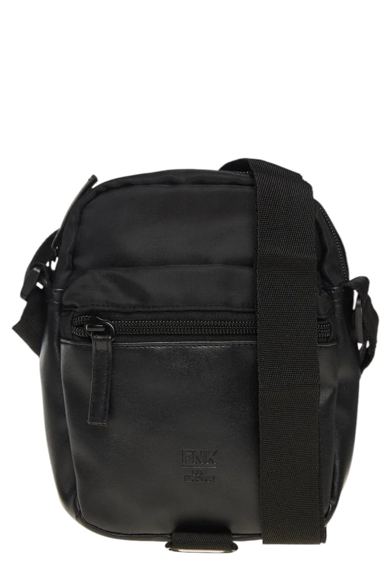 Τσάντα Ώμου Funky Buddha Eco-leather FBM010-013-10-BLACK Ανδρικό