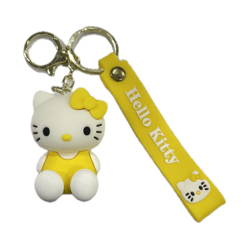 Μπρελόκ Καοτσούκ Hello Kitty Κίτρινο