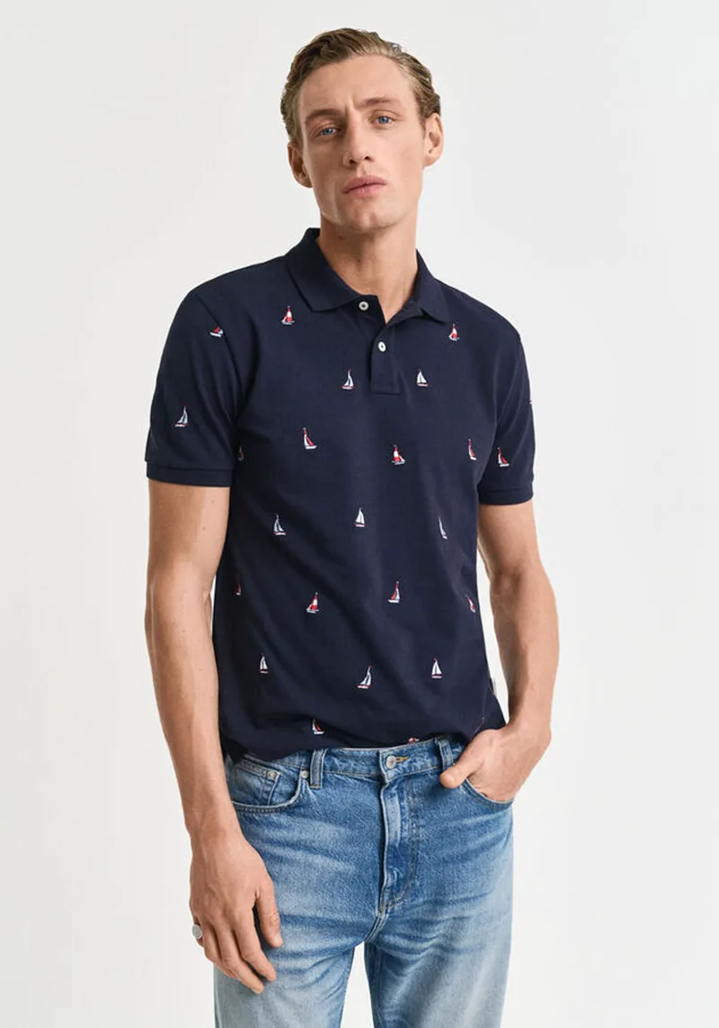 GANT Polo της σειράς Graphic - 2014046 433 Evening Blue