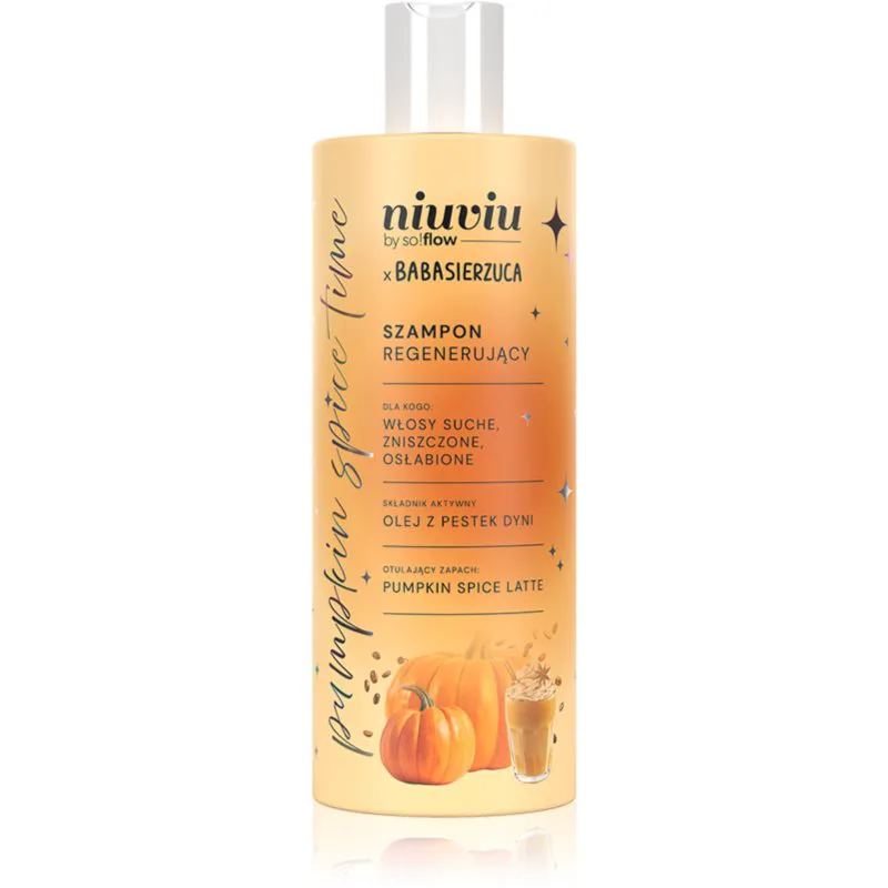 so!flow Pumpkin Time Regenerating Shampoo αναγεννητικό σαμπουάν για ξηρά και εξασθενημένα μαλλιά 300 ml