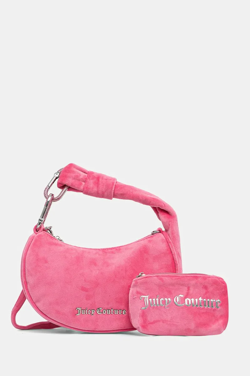 Juicy Couture τσάντα hobo γυναικεία βελούρ Blossom