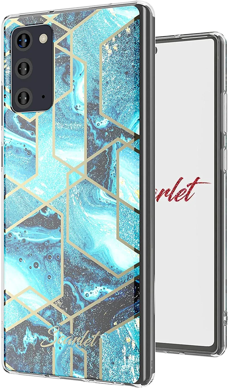 Ghostek Θήκη Stylish Scarlet Samsung Galaxy Note 20 - Blue Waves (SCACAS059)