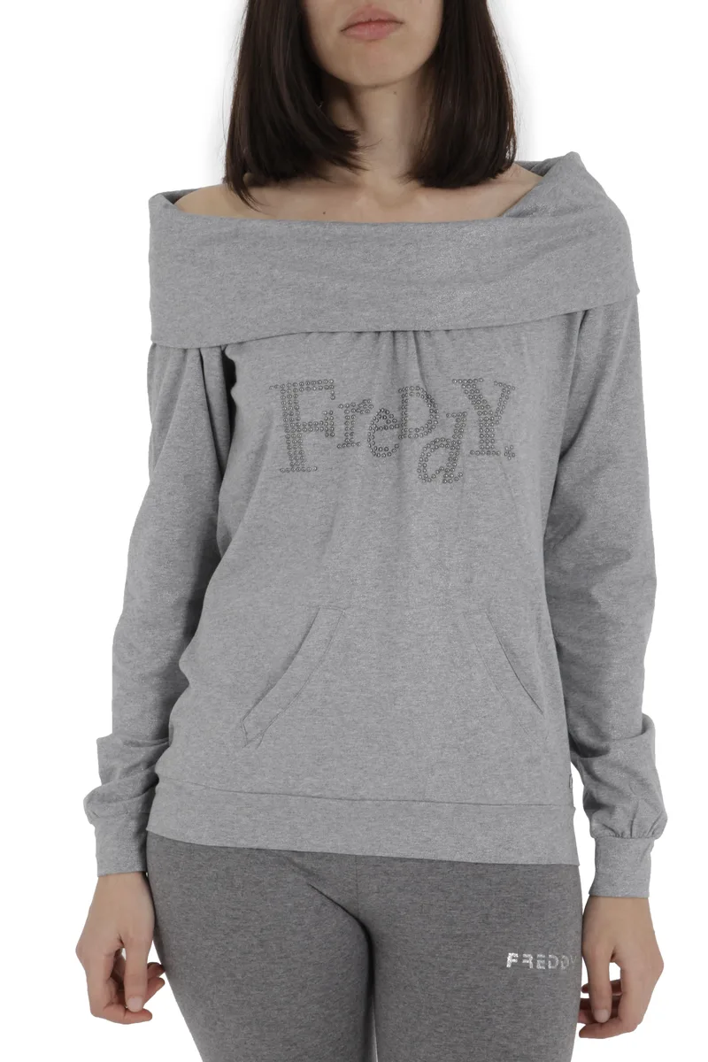 Μπλούζα Μακρυμάνικη Freddy Studded Logo 33250-H27 Γυναικείο