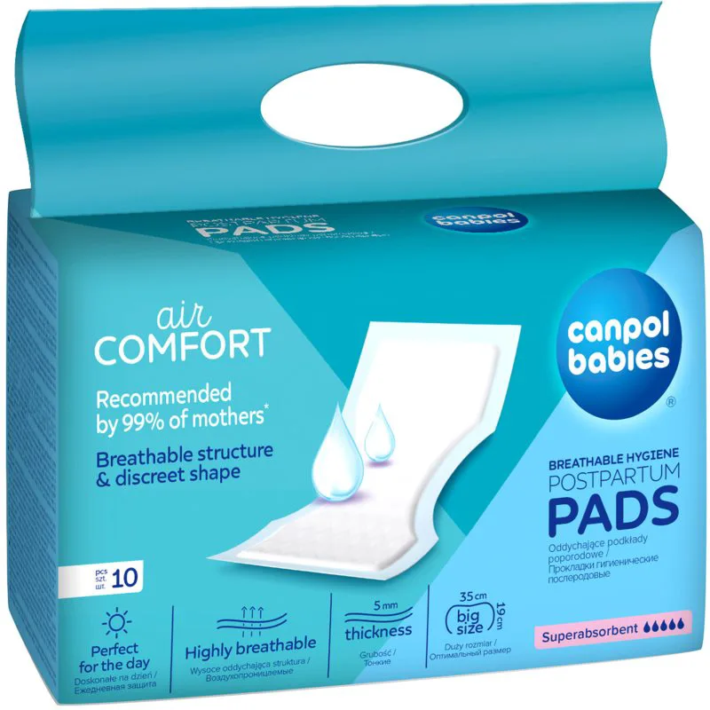 Canpol babies Postpartum Pads σερβιέτες λοχείας Super Absorbent 10 τμχ
