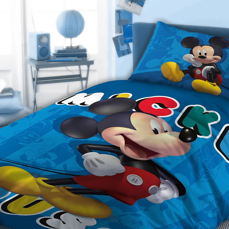 Σεντόνια Μονά (Σετ 4 Τμχ) 160X240 Disney Dimcol Mickey 864 Χωρίς Λάστιχο (160x240)