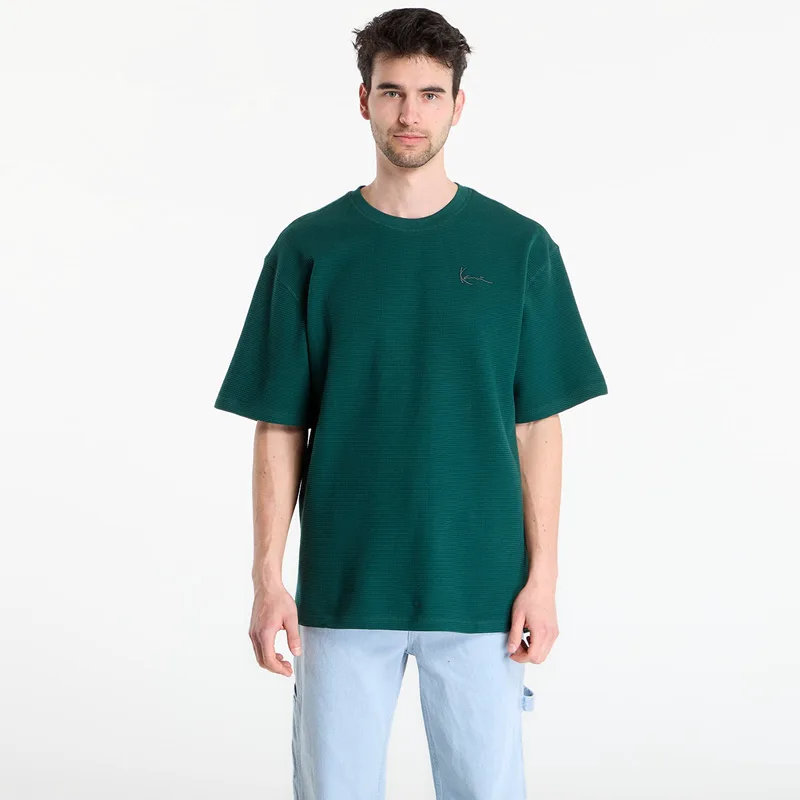 T-shirt Karl Kani Signature Waffle T-Shirt Green XL