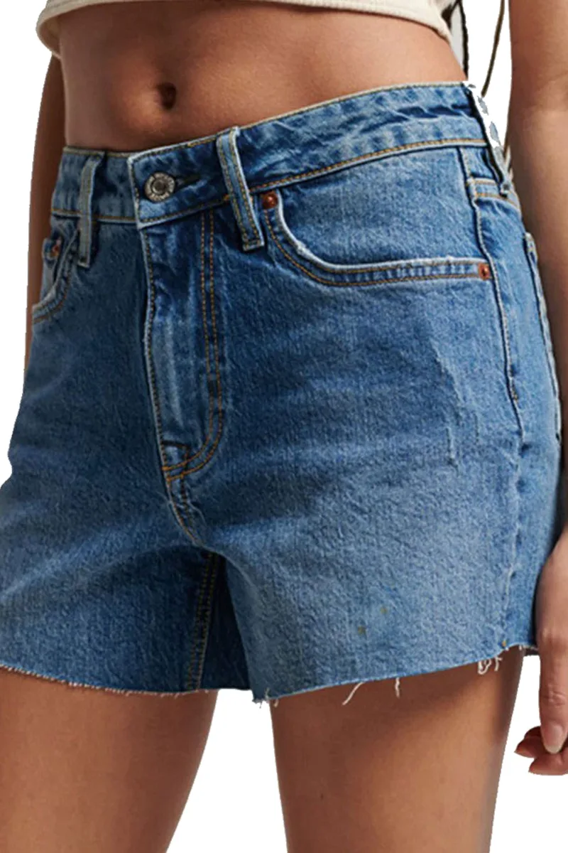 Σορτς Superdry Vintage Mid Rise W7110400A-6EJ Γυναικείο