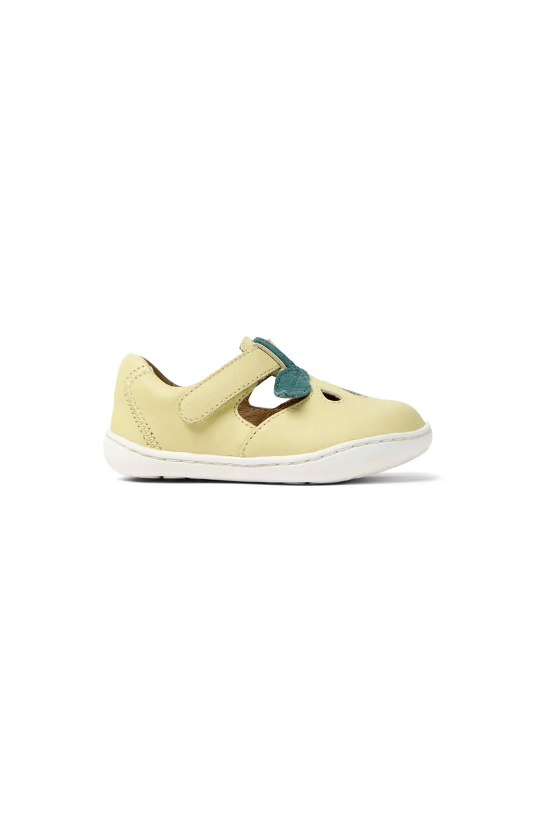 Camper βρεφικά δερμάτινα παπούτσια "Twins" (21-26) - 373699 Κίτρινο