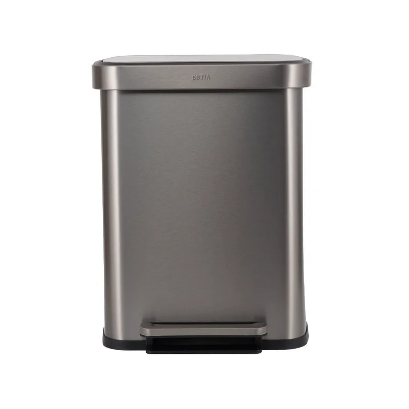 Estia Κάδος Απορριμμάτων Flatop Soft Close 50Lt Ματ Ινοξ