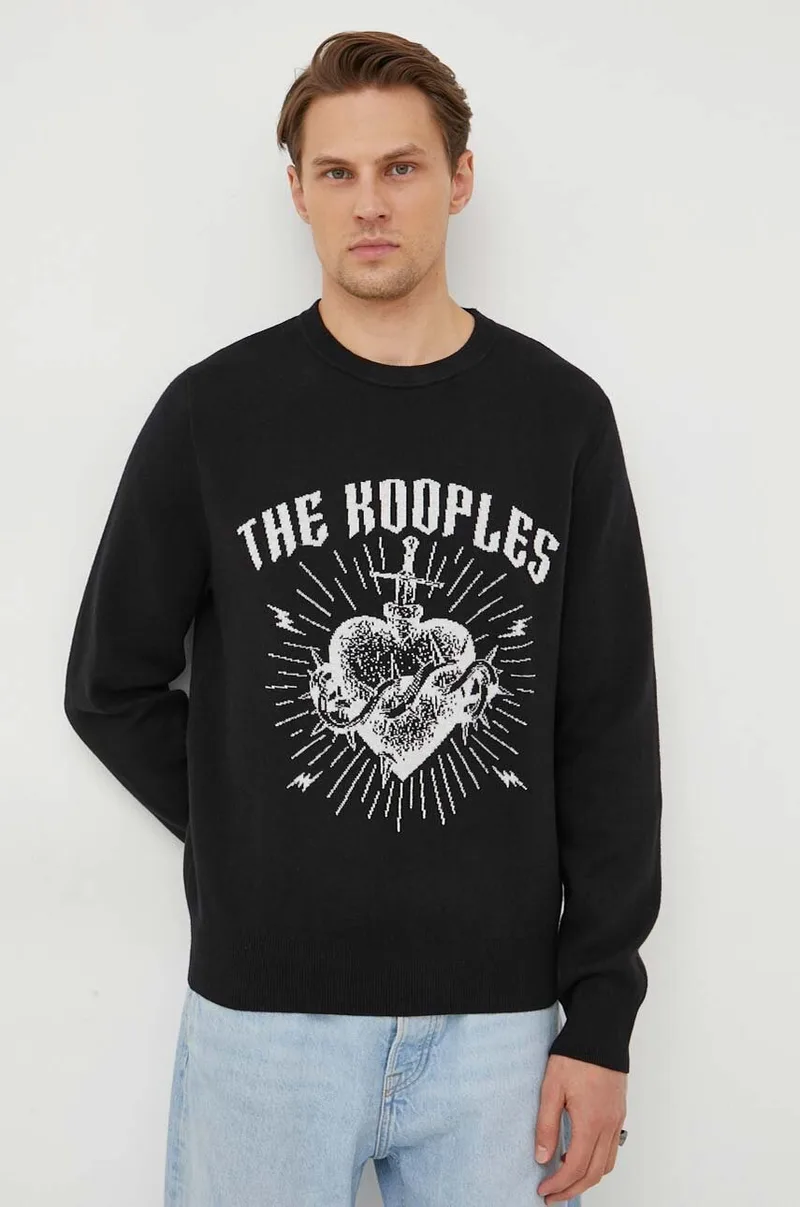 Πουλόβερ με προσθήκη μαλλιού The Kooples