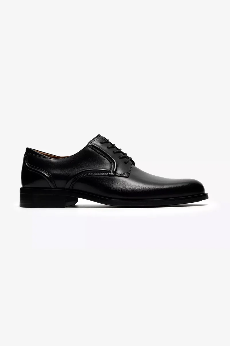 Clarks ανδρικά δερμάτινα παπούτσια Oxford "Craft Remi Lace" - 26186387 Μαύρο