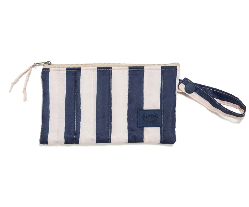 Αδιάβροχο Καπιτονέ Πορτοφόλι Stripes Navy