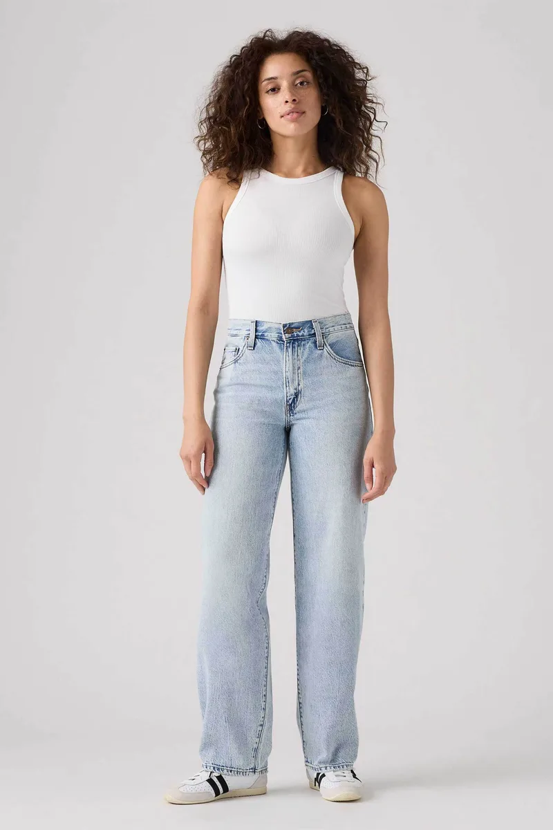 Levi's® γυναικείο τζιν παντελόνι πεντάτσεπο Loose Straight Fit "Baggy Dad" - A34940036 Denim Blue Ανοιχτό