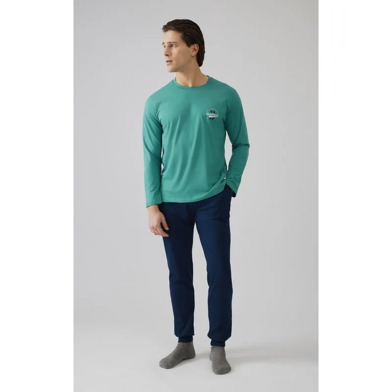 MINERVA Ανδρική Πυτζάμα OutFitters - Πράσινο