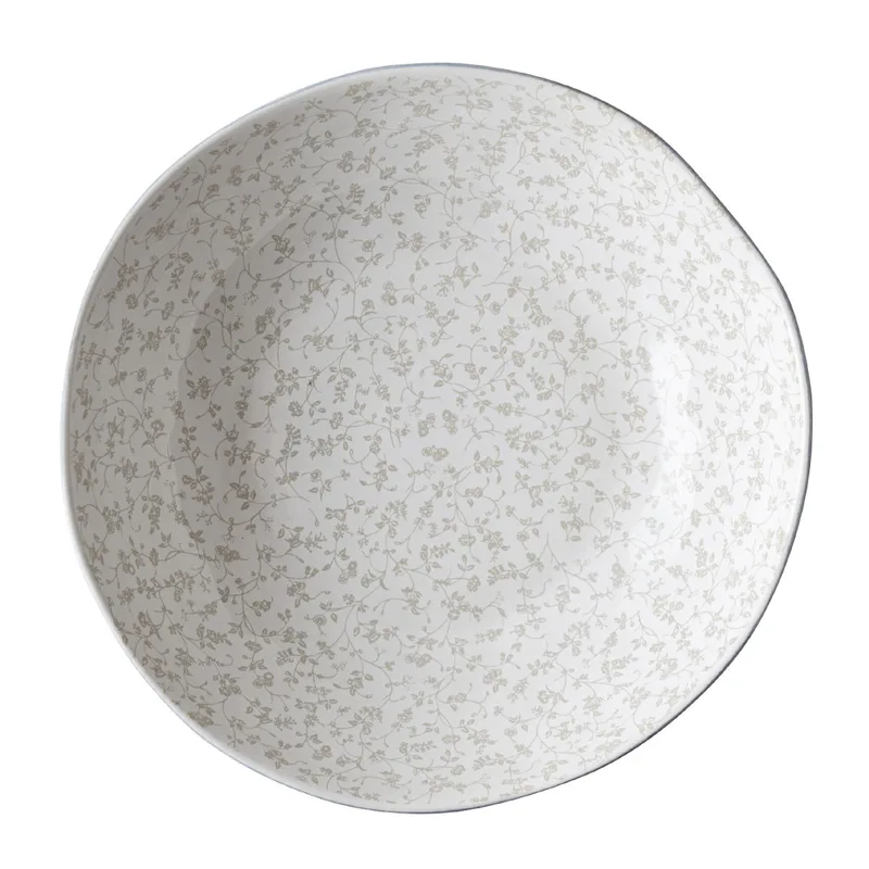 Laura Ashley Πιάτο Βαθύ Κεραμικό White Decorated Artisan 22cm