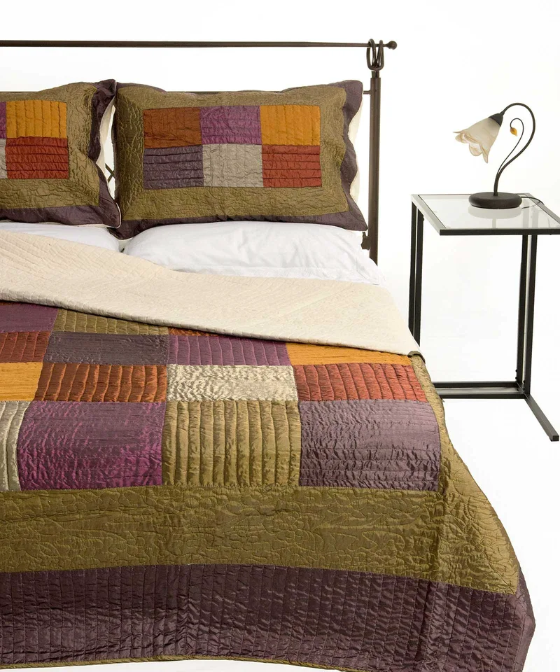 Σετ Κουβερλί Μονό Silk Fashion 6153 Λαδί 160x220