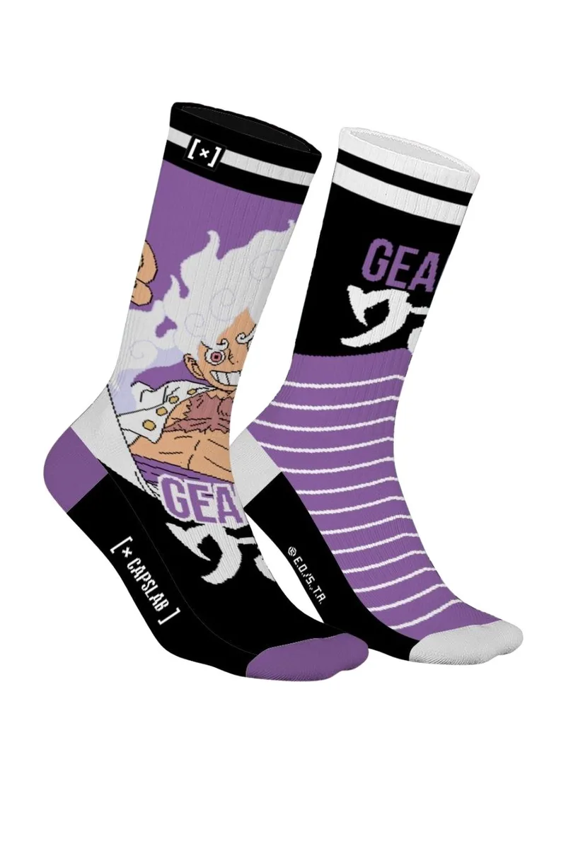 CAPSLAB Κάλτσες ONE PIECE x CAPSLAB-CL/OP2/1/SCS/FIV - PURPLE-CL/OP2/1/SCS/FIV-PURPLE