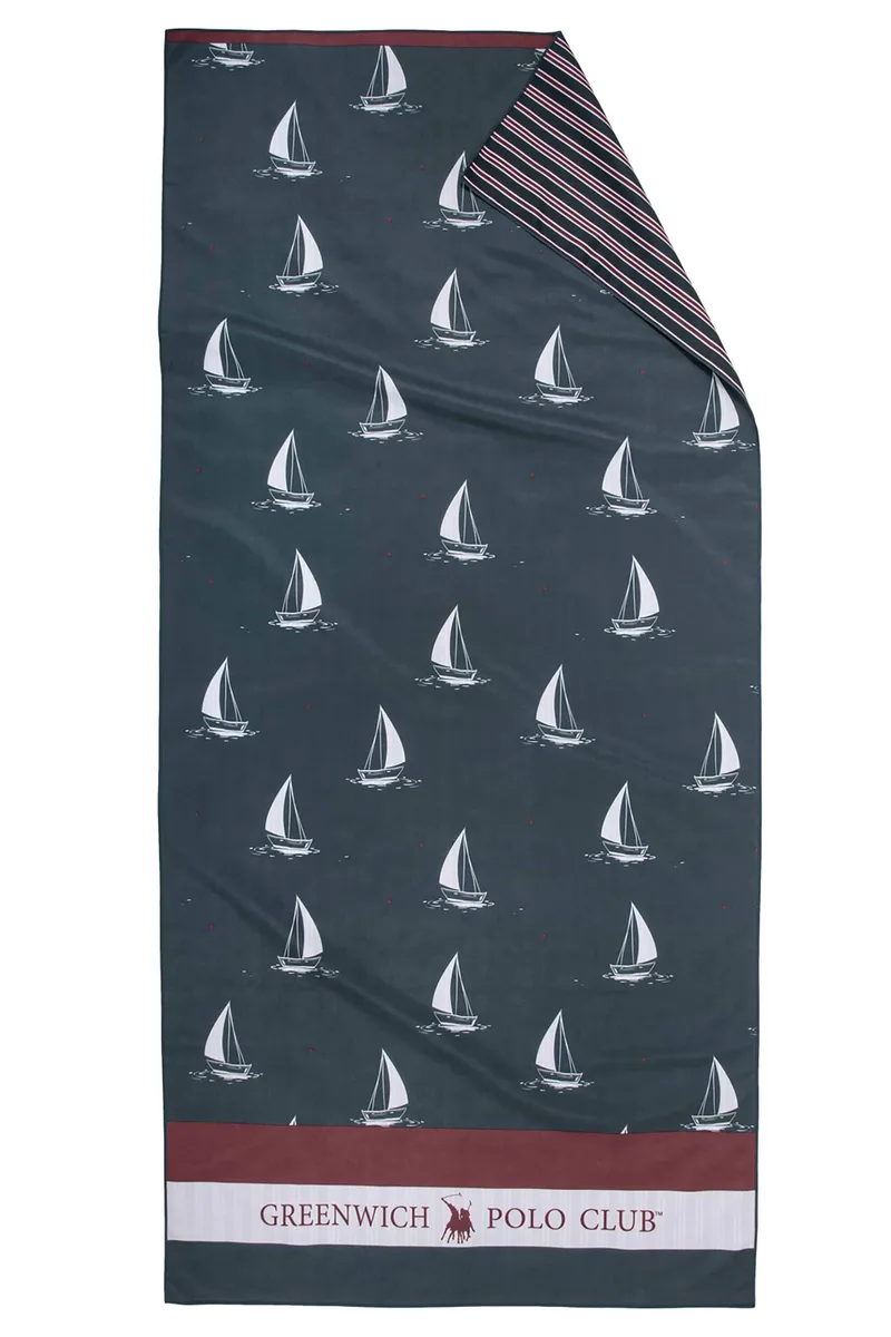 Greenwich Polo Club unisex πετσέτα θαλάσσης διπλής όψης 80 x 170 cm "4026" - 267801704026 Μπλε Σκούρο