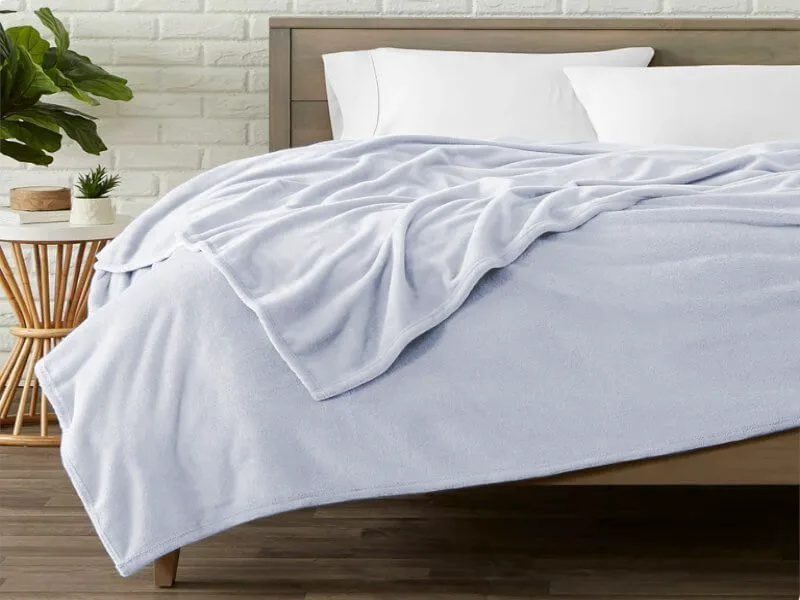 Κουβέρτα Fleece OneColor Γαρύφαλλο - Ανοικτό Γκρι, 180x200