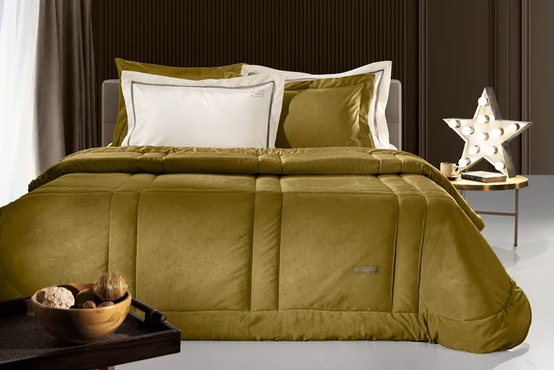 Πάπλωμα Ημίδιπλο Guy Laroche Crystal Velvet Golden 180x220