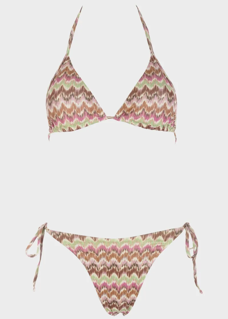 Bikini τριγωνάκι brazil.Kαλύπτει Β Cup. MULTI COLOUR