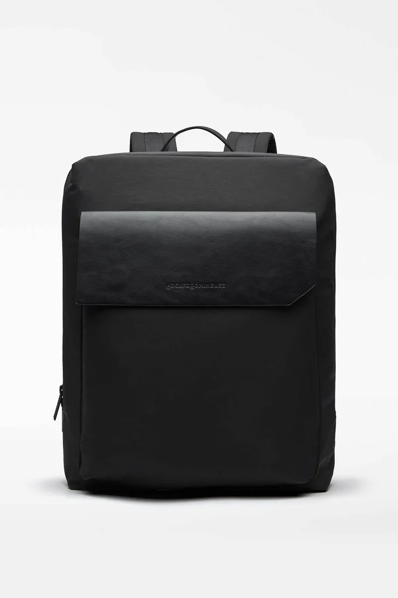 Adolfo Domínguez ανδρικό backpack με λογότυπο - 112011054 Μαύρο