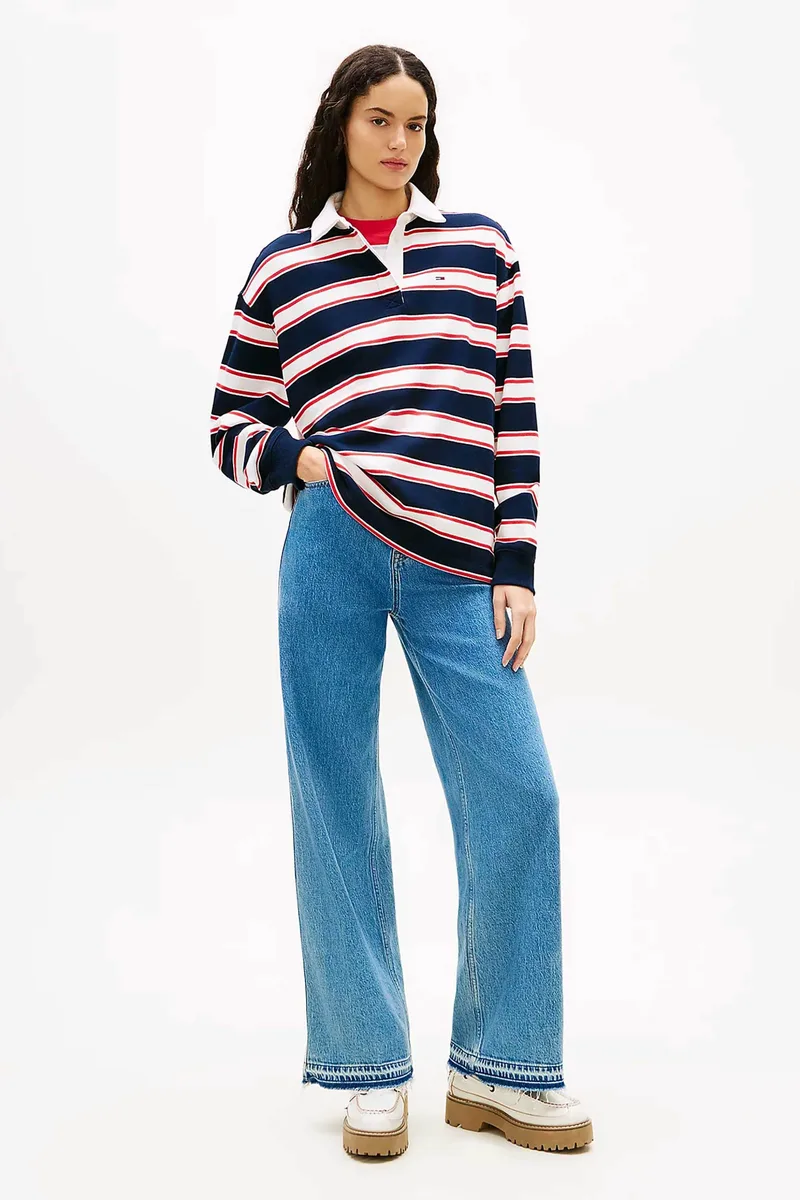Tommy Jeans γυναικείο τζιν παντελόνι Wide Fit "Claire" - DW0DW22641 Denim Blue
