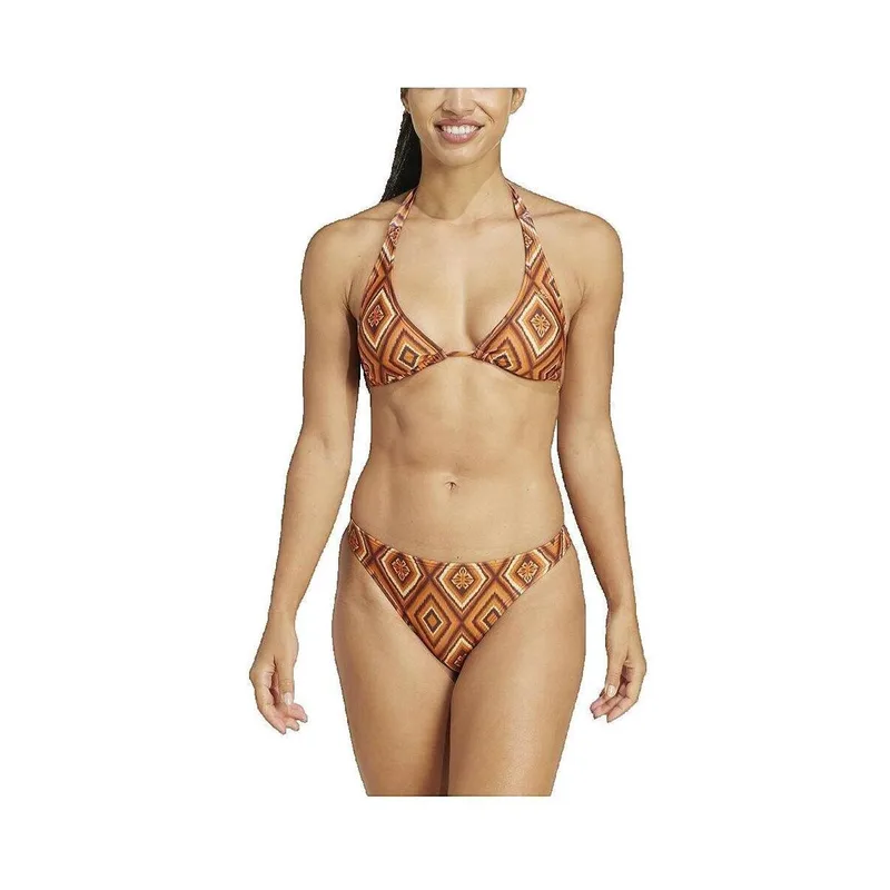 Μαγιό Μπικίνι adidas Maillot de bain 2 pièces x FARM Rio marron