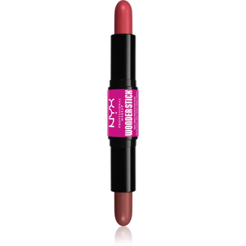 NYX Professional Makeup Wonder Stick Cream Blush διπλής όψης στικ για περιγράμματα απόχρωση 03 Coral N Deep Peach 2x4 γρ