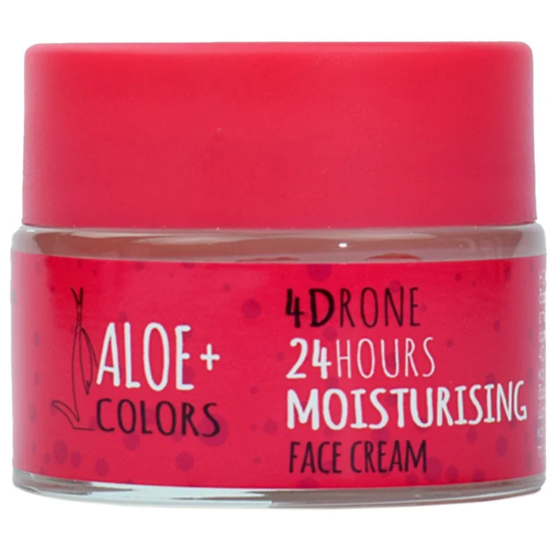 Aloe+ Colors 4Drone 24Hours Moisturising Face Cream Κρέμα Προσώπου για 24ωρη Ενυδάτωση & Προστασία, Κατάλληλο για Λιπαρές προς Κανονικές Επιδερμίδες 50ml