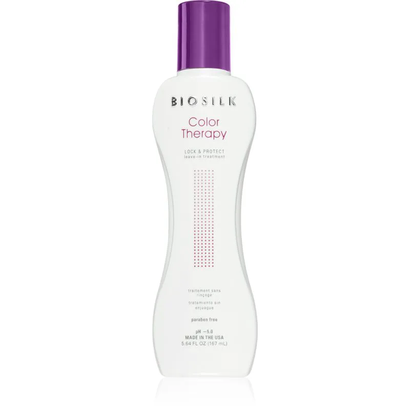 Biosilk Color Therapy Lock & Protect φροντίδα χωρίς ξέβγαλμα για βαμμένα μαλλιά 167 ml