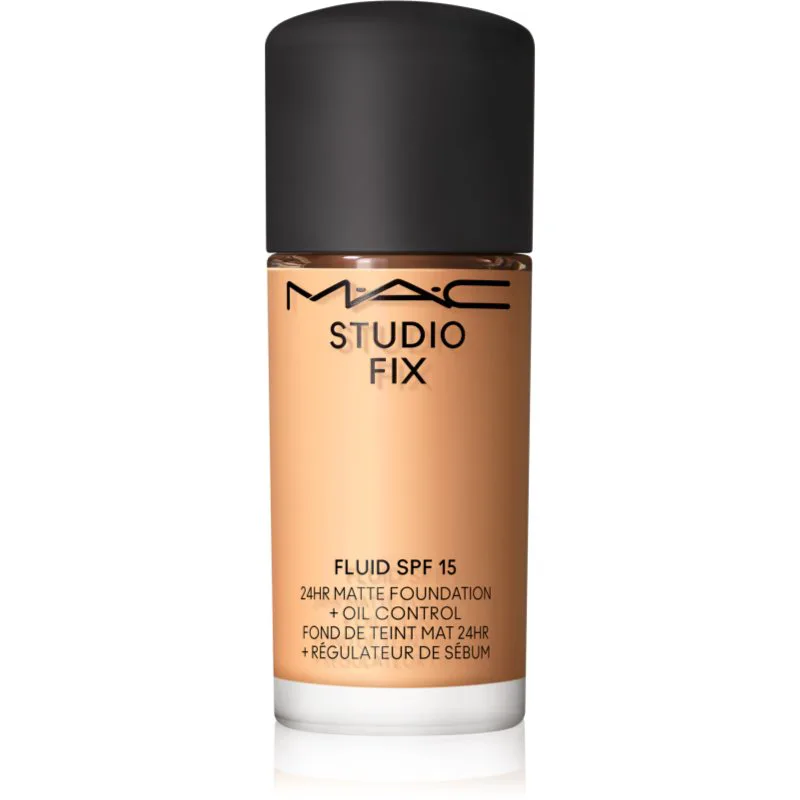 MAC Cosmetics Mini Studio Fix Fluid SPF 15 24HR Matte Foundation + Oil Control ματ μεικ απ SPF 15 απόχρωση NC20 15 ml