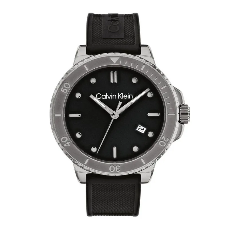 CALVIN KLEIN Sport 3HD Black Rubber Strap 25200207
